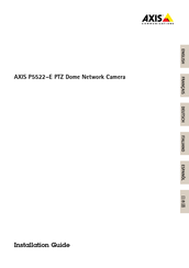 Axis Communications P5522-E Guide D'installation