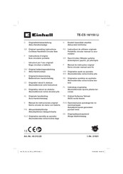 EINHELL TE-CS 18/150 Li Instructions D'origine