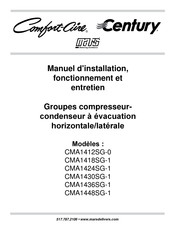 Mars Comfort-Aire CMA1436SG-1 Manuel D'installation, Fonctionnement Et Entretien