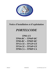 NORALSY PORTELCODE TP08P-BC Notice D'installation Et D'exploitation