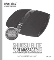 HoMedics SHIATSU ELITE FMS-255HJ Manuel D'instruction Et Information Sur La Garantie