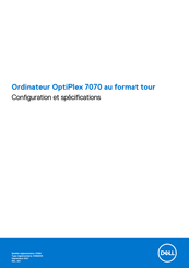 Dell OptiPlex 7070 Configuration Et Spécifications
