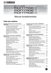 Yamaha MONTAGE 6 Manuel Complémentaire