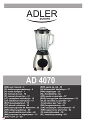 Adler europe AD 4070 Mode D'emploi