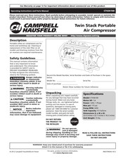 Campbell Hausfeld CT436100 Instructions D'utilisation Et Manual De Pieces