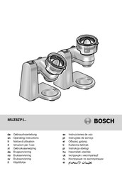 Bosch MUZ8ZP1 Serie Notice D'utilisation