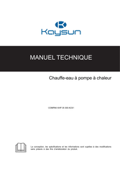 Kaysun COMPAK KHP 35 300 ACS1 Manuel Technique