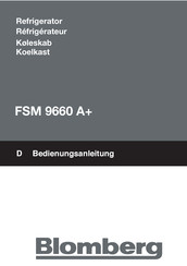 Blomberg FSM 9660 A+ Mode D'emploi