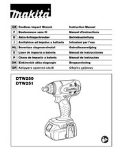 Makita DTW250 Manuel D'instructions