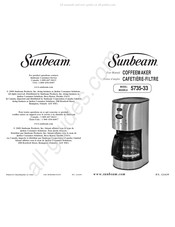 Sunbeam 5735-33 Mode D'emploi