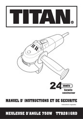 Titan TTB281GRD Manuel D'instructions Et De Sécurité