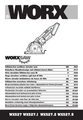 Worx WORXSAW WX527 Notice Originale
