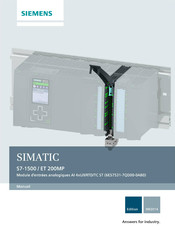 Siemens SIMATIC ET 200MP Manuel