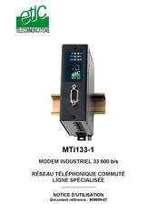Etic Telecom MTI133-100INT Notice D'utilisation