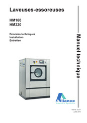 Alliance Laundry Systems HM160 Manuel Technique
