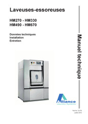 Alliance Laundry Systems HM670 Manuel Technique