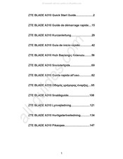 ZTE BLADE A310 Guide De Démarrage Rapide