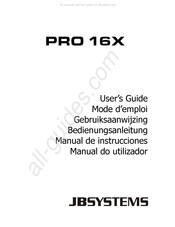 JB Systems PRO 16X Mode D'emploi