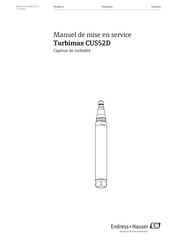 Endress+Hauser Turbimax CUS52D Manuel De Mise En Service