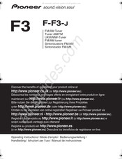 Pioneer F-F3-J Mode D'emploi