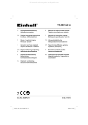 EINHELL TE-CD 18/2 Li Mode D'emploi D'origine