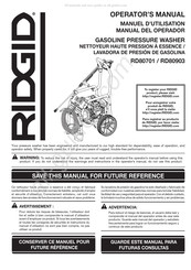 RIDGID RD80903 Manuel D'utilisation