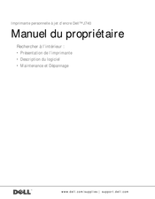 Dell J740 Manuel Du Propriétaire