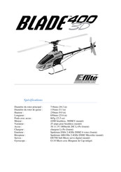E-Flite BLADE 400 3D Mode D'emploi