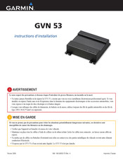 Garmin GVN 53 Instructions D'installation
