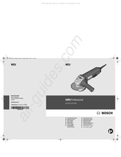 Bosch GWS Professional 10-125 Z Notice Originale