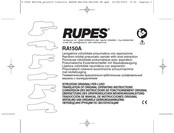 Rupes RA150A Сonversion Des Instructions De Fonctionnement Original