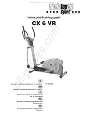 Christopeit Sport CX 6 VR Notice De Montage Et D'utilisation