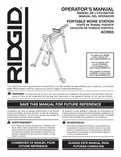 RIDGID AC9955 Manuel De L'utilisation