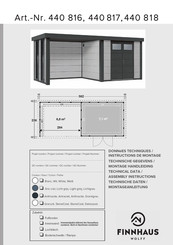 Wolff Finnhaus ELEGANTO 3024 Instructions De Montage