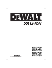Dewalt XR LI-ION DCD730 Mode D'emploi
