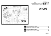 Velleman-Kit K4003 Mode D'emploi