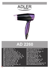 Adler europe AD 2260 Mode D'emploi