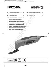 Meister 5410350 Traduction Du Manuel D'utilisation Original