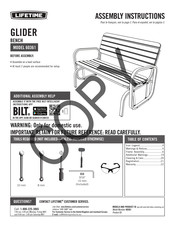 Lifetime GLIDER 60361 Instructions De Montage