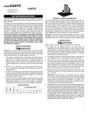 Franklin Electric Little Giant 5-APCP Manuel D'instructions