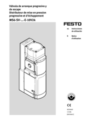 Festo MS6-SV-E-10V24 Serie Notice D'utilisation