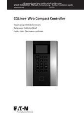 Eaton CGLine+ Web Compact Controller Guide D'installation Rapide