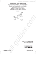 Kohler K-10269 Guide D'installation Et D'entretien