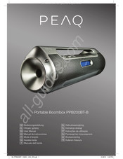 Peaq PPB200BT-B Mode D'emploi