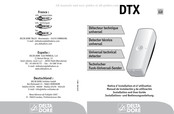 Delta Dore DTX Notice D'installation Et D'utilisation