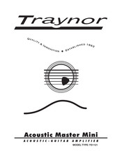 YORKVILLE Traynor Acoustic Master Mini Mode D'emploi