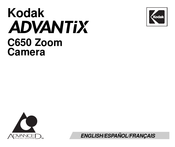 Kodak ADVANTiX C650 Zoom Mode D'emploi