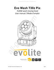 Evolite Evo Wash 730z Pix Mode D'emploi