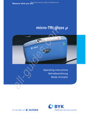 BYK micro-TRI-gloss u Mode D'emploi