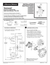 American Standard Townsend TU353500 Mode D'emploi